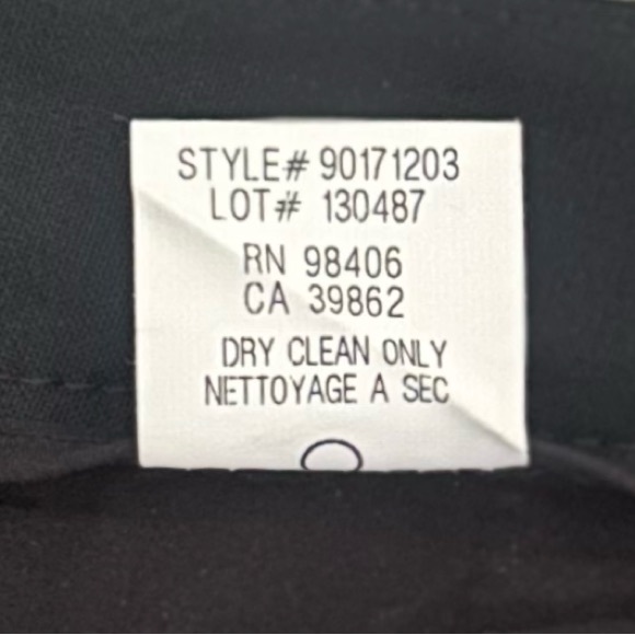 Theory Black Wool Blend Slim Leg Pants Size 4 - Picture 8 of 9